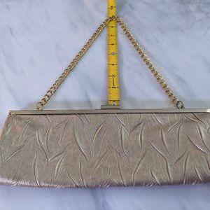 Jessica McClintock gold clutch